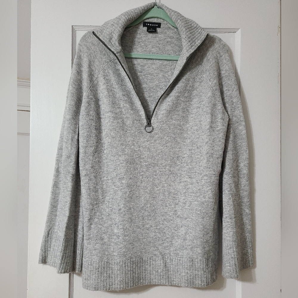 Trouve Half Zip Sweater Tunic